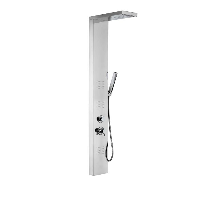 Colonne de Douche Hydromassante Poli en Acier Inox Aisi 304 Mod. Broadway main product photo