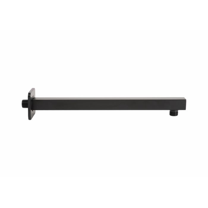 Bras de Douche Carré Noir Mat en Acier Inox 18/10 ss Aisi 304 verniciato Mod. Flat Square Black main product photo