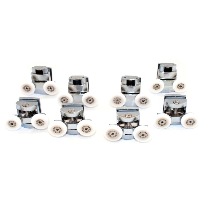Kit 8 pièces roulettes remplacement douche pour verre porte coulissante Arkansas main product photo