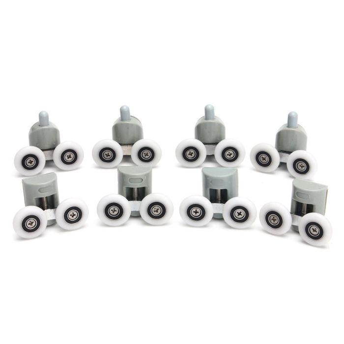 Kit 8 pièces roulettes remplacement douche pour verre porte coulissante Alabama main product photo