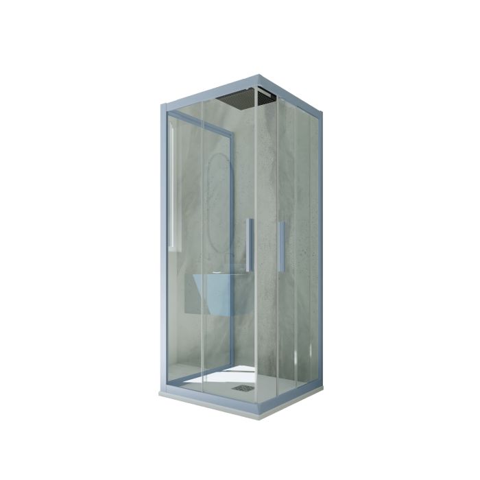 Kolors Trio H 200 en PVC Bleu Vintage Verre Transparent mod. Kolors Trio main product photo