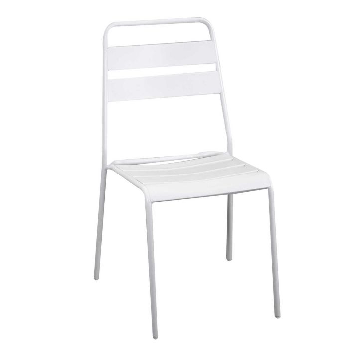 Chaise de jardin Blanc 50x54 cm h 87 cm en Métal mod. Rovigo main product photo