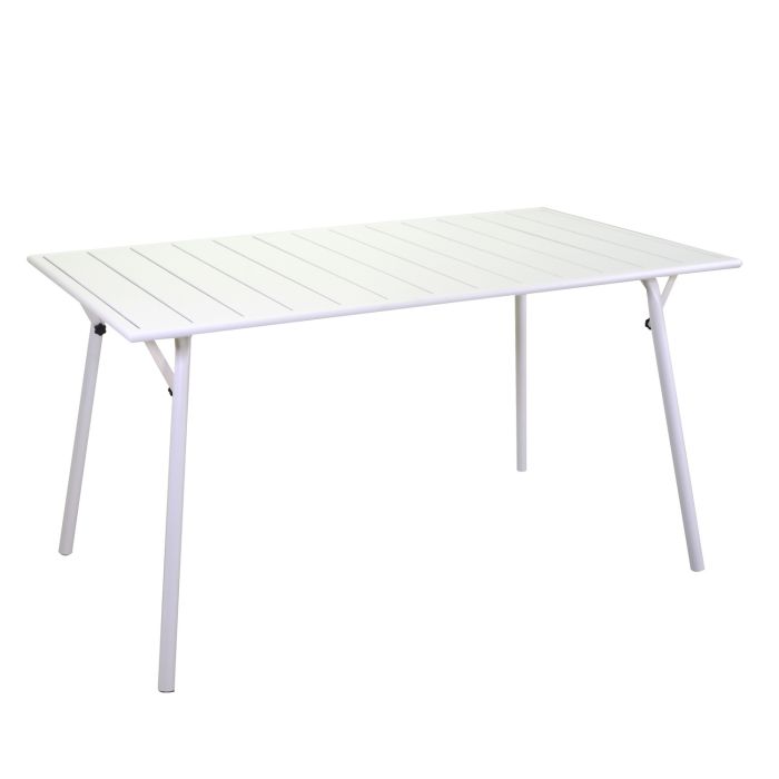Table pliante Blanc 140x80 cm h 74 cm en Métal mod. Rovigo main product photo