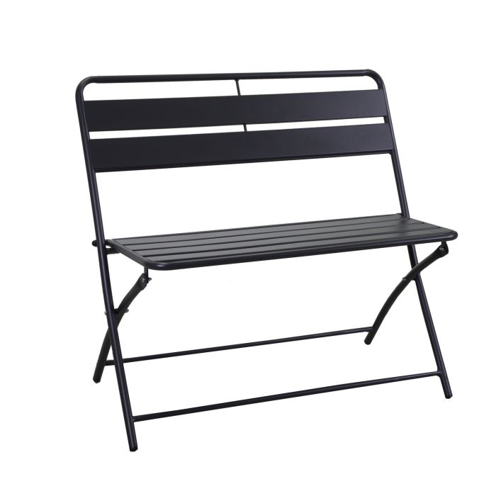 Banc de jardin Anthracite 94x51 cm h 78 cm en Métal mod. Rovigo main product photo
