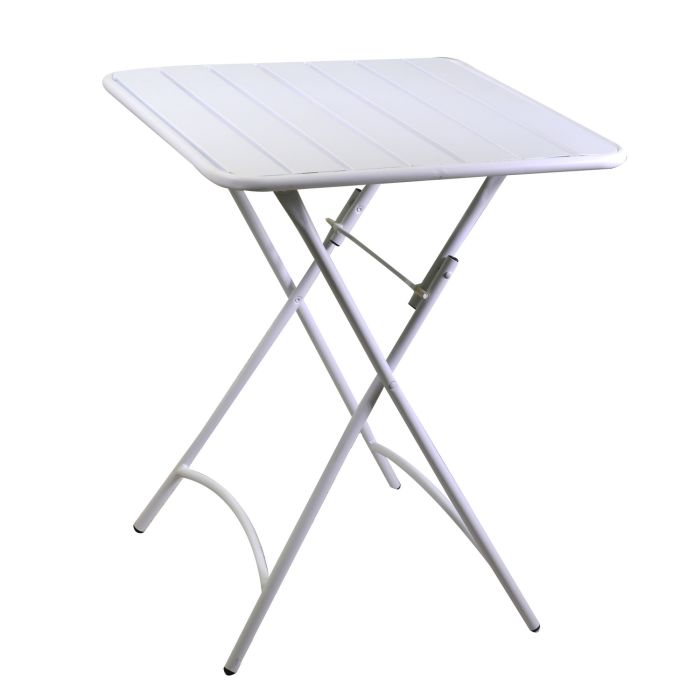 Table pliante Blanc 60x60 cm h 72 cm en Métal mod. Rovigo main product photo