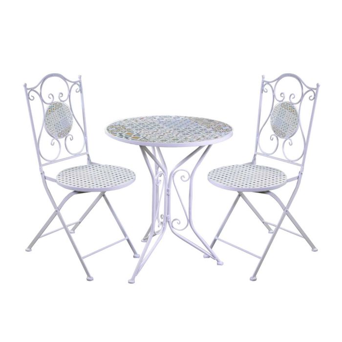 Ensemble de meubles de jardin Blanc en Métal mod. Taviano main product photo