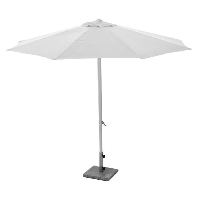 Parasol droit pare-soleil de jardin Blanc Ø 3 m en Aluminium mod. Michigan main product photo