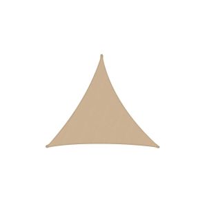 Voile d'ombrage imperméable de jardin Triangulaire Sable 3,6x3,6x3,6 m en Polyester