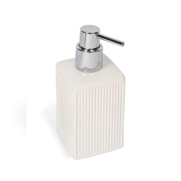 Distributeur de savon à poser Blanc en Céramique Mod. Zoe