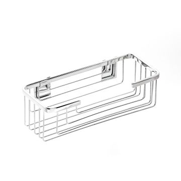 Étagère de douche rectangulaire pour hôtel Poli en Acier Inox Aisi 304 Mod. Top Line