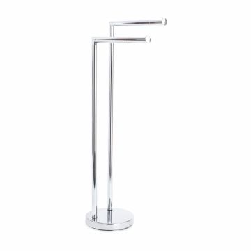 Porte-serviette sur pied Poli en Acier Inox Mod. Smart