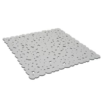 Tapis de Douche Gris 54x54 en PVC Mod. Bali