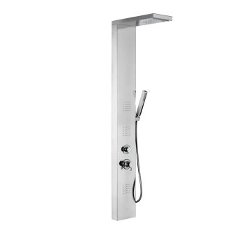 Colonne de Douche Hydromassante Poli en Acier Inox Aisi 304 Mod. Broadway