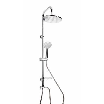 Ensamble de douche Rond Chrome en Acier Chromé et Abs Mod. Horizon