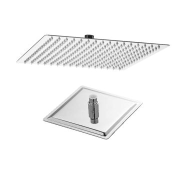 Pomme de Douche Thin Line Carré en Acier Inox 30x30 cm