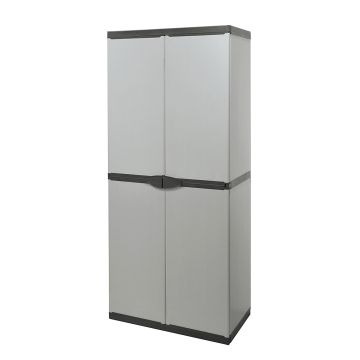 Armoire de rangement haut porte-balais pour extérieur intérieur 68x39,5x168 cm