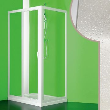 Cabine douche en acrylique mod. Mercurio avec ouverture centrale
