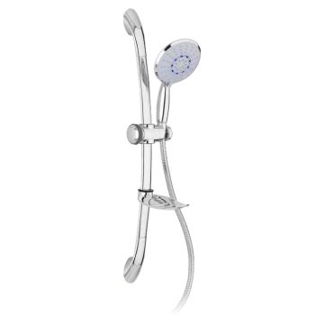 Moon - Ensemble de douche 3 Jets Acier Inox et Abs 