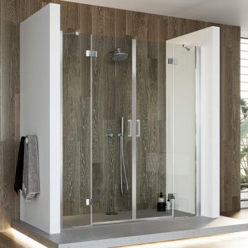 Porte de douche avec Easy-Clean mod. Flip Porte + Porte