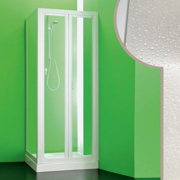 Cabine douche en acrylique mod. Saturno avec ouverture pliante