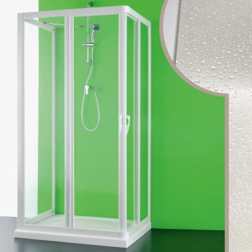 Cabine douche 3 côtés en acrylique mod. Venere avec ouverture centrale