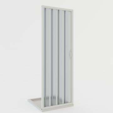 Porte paroi de douche en Plastique PVC h 185 cm mod. Giglio avec ouverture Latérale