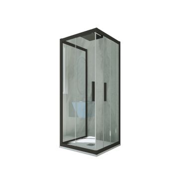 Kolors Trio H 200 en PVC Noir Matt Verre Transparent mod. Kolors Trio