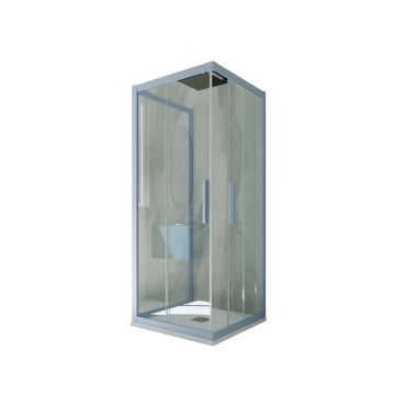 Kolors Trio H 200 en PVC Bleu Vintage Verre Transparent mod. Kolors Trio