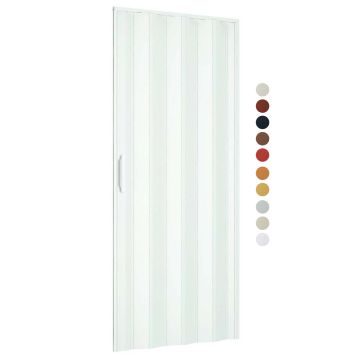 Porte accordéons pliante intérieur en kit en PVC plusieurs couleurs disponibles 82x220 cm mod. Simona