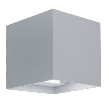 Applique murale LED carrée avec faisceau réglable couleur gris marine mod. Marbella