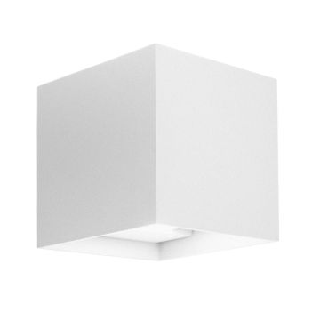 Applique LED murale carrée à double faisceau couleur blanc mod. Marbella squared