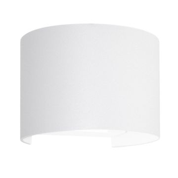 Applique LED murale ronde à double faisceau couleur blanc mod. Marbella round