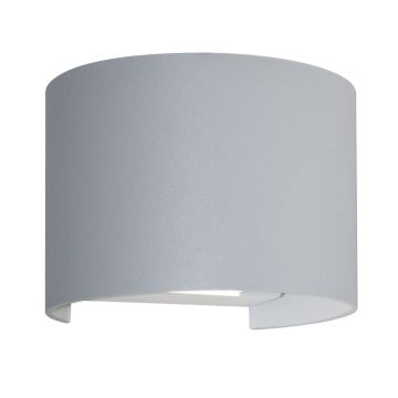 Applique LED murale ronde à double faisceau couleur gris marine mod. Marbella round