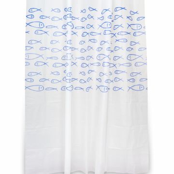 Rideau de Douche plusiers dimensions Motif poissons en PEVA plusiers dimensions Mod. Maui