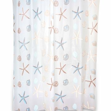 Rideau de Douche plusiers dimensions Motif plage et mer en PEVA plusiers dimensions Mod. Seychelles