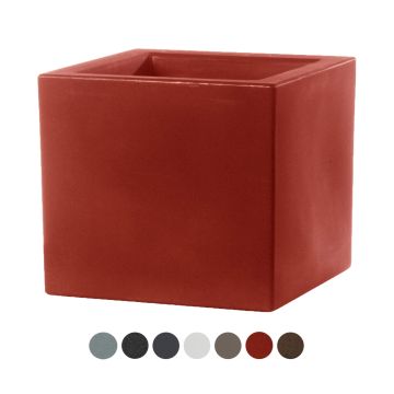 Pot de Fleurs Carré plusieurs couleurs disponibles 58x58 CM h 58 mod. Schio Cubo